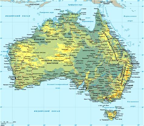 detailed map of australia.